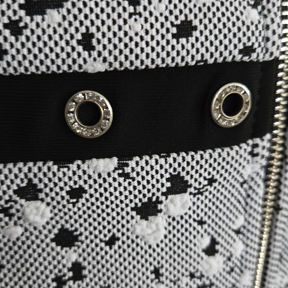 Joseph Ribkoff Black Eyelet Accent Jacket - Picture 7 of 14